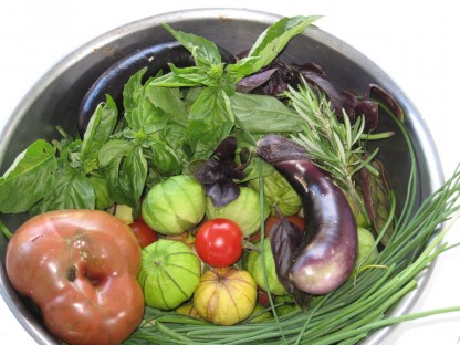 august harvest in bowl